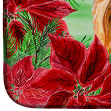 Load image into Gallery viewer, Yorkshire Terrier Poinsettas Dish Drying Mat – Absorbent, Artistic Kitchen Essentials CK1333DDM