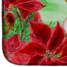 Load image into Gallery viewer, Beagle Poinsettas Dish Drying Mat – Absorbent, Artistic Kitchen Essentials CK1334DDM