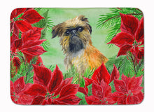 Load image into Gallery viewer, Brussels Griffon Poinsettas Machine Washable Memory Foam Mat CK1335RUG
