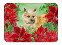 Load image into Gallery viewer, Cairn Terrier Poinsettas Machine Washable Memory Foam Mat CK1338RUG