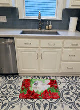 Load image into Gallery viewer, Samoyed Poinsettas Machine Washable Memory Foam Mat CK1339RUG