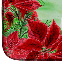 Load image into Gallery viewer, Basenji Poinsettas Dish Drying Mat – Absorbent, Artistic Kitchen Essentials CK1340DDM