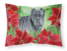 Load image into Gallery viewer, Cane Corso Poinsettas  Standard Pillowcase – Artistic Decorative Front, White Back CK1342PILLOWCASE
