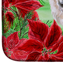 Load image into Gallery viewer, Cane Corso Poinsettas Dish Drying Mat – Absorbent, Artistic Kitchen Essentials CK1343DDM