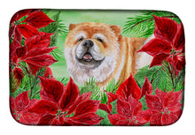 Load image into Gallery viewer, Cane Corso Poinsettas Dish Drying Mat – Absorbent, Artistic Kitchen Essentials CK1343DDM