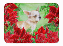 Load image into Gallery viewer, Chihuahua Leg up Poinsettas Machine Washable Memory Foam Mat CK1345RUG