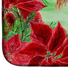 Load image into Gallery viewer, Afghan Hound Poinsettas Dish Drying Mat – Absorbent, Artistic Kitchen Essentials CK1350DDM