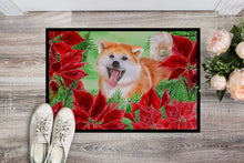 Load image into Gallery viewer, Akita Poinsettas Doormat - 24x36 Decorative Floor Mat – Indoor/Outdoor Rug with Artistic Flair CK1351JMAT