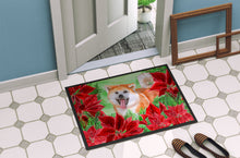 Load image into Gallery viewer, Akita Poinsettas Doormat - 24x36 Decorative Floor Mat – Indoor/Outdoor Rug with Artistic Flair CK1351JMAT