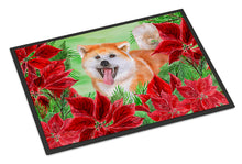 Load image into Gallery viewer, Akita Poinsettas Doormat - 18x27 Decorative Floor Mat – Indoor/Outdoor Rug with Artistic Flair CK1351MAT
