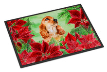 Load image into Gallery viewer, Cocker Spaniel Poinsettas Doormat - 18x27 Decorative Floor Mat – Indoor/Outdoor Rug with Artistic Flair CK1354MAT
