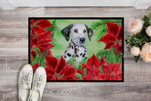 Load image into Gallery viewer, Dalmatian Puppy Poinsettas Doormat - 24x36 Decorative Floor Mat – Indoor/Outdoor Rug with Artistic Flair CK1356JMAT