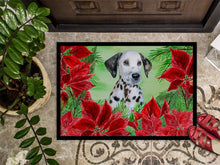 Load image into Gallery viewer, Dalmatian Puppy Poinsettas Doormat - 24x36 Decorative Floor Mat – Indoor/Outdoor Rug with Artistic Flair CK1356JMAT