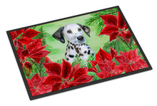 Load image into Gallery viewer, Dalmatian Puppy Poinsettas Doormat - 24x36 Decorative Floor Mat – Indoor/Outdoor Rug with Artistic Flair CK1356JMAT