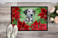 Load image into Gallery viewer, Dalmatian Puppy Poinsettas Doormat - 18x27 Decorative Floor Mat – Indoor/Outdoor Rug with Artistic Flair CK1356MAT