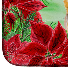Load image into Gallery viewer, German Shepherd #2 Poinsettas Dish Drying Mat – Absorbent, Artistic Kitchen Essentials CK1359DDM