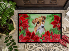 Load image into Gallery viewer, Jack Russell Terrier #2 Poinsettas Doormat - 18x27 Decorative Floor Mat – Indoor/Outdoor Rug with Artistic Flair CK1360MAT
