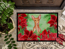 Load image into Gallery viewer, Pharaoh Hound Poinsettas Doormat - 18x27 Decorative Floor Mat – Indoor/Outdoor Rug with Artistic Flair CK1362MAT
