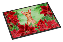 Load image into Gallery viewer, Pharaoh Hound Poinsettas Doormat - 18x27 Decorative Floor Mat – Indoor/Outdoor Rug with Artistic Flair CK1362MAT