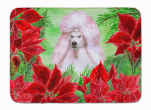 Load image into Gallery viewer, White Standard Poodle Poinsettas Machine Washable Memory Foam Mat CK1364RUG