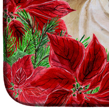 Load image into Gallery viewer, Fawn Pug Poinsettas Dish Drying Mat – Absorbent, Artistic Kitchen Essentials CK1365DDM