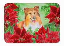 Load image into Gallery viewer, Sheltie Poinsettas Machine Washable Memory Foam Mat CK1367RUG