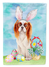 Load image into Gallery viewer, Cavalier Spaniel Easter Bunny Flag Canvas House Size CK1374CHF
