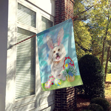 Load image into Gallery viewer, Bichon Frise Easter Bunny Flag Canvas House Size CK1381CHF