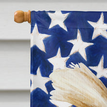Load image into Gallery viewer, Yorkie Yorkshier Terrier Patriotic Flag Canvas House Size CK1382CHF