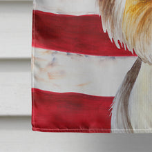 Load image into Gallery viewer, Yorkie Yorkshier Terrier Patriotic Flag Canvas House Size CK1382CHF