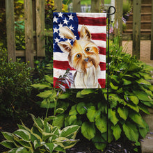 Load image into Gallery viewer, Yorkie Yorkshier Terrier Patriotic Garden Flag - Outdoor Decorative Yard Flag CK1382GF