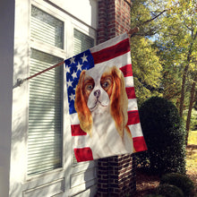 Load image into Gallery viewer, Cavalier Spaniel Patriotic Flag Canvas House Size CK1384CHF