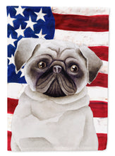 Load image into Gallery viewer, Pug Patriotic Flag Canvas House Size CK1385CHF