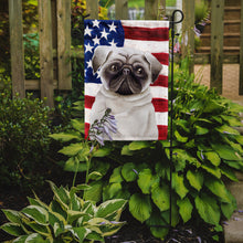 Load image into Gallery viewer, Pug Patriotic Garden Flag - Outdoor Decorative Yard Flag CK1385GF