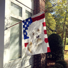 Load image into Gallery viewer, Dandie Dinmont Patriotic Flag Canvas House Size CK1386CHF