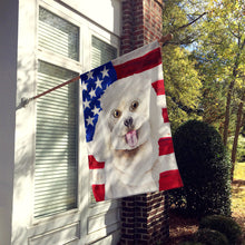 Load image into Gallery viewer, Bichon Frise Patriotic Flag Canvas House Size CK1388CHF