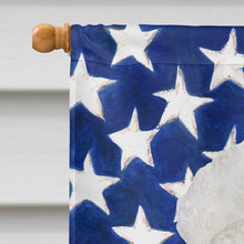 Load image into Gallery viewer, Bichon Frise Patriotic Flag Canvas House Size CK1388CHF