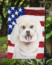 Load image into Gallery viewer, Bichon Frise Patriotic Garden Flag - Outdoor Decorative Yard Flag CK1388GF