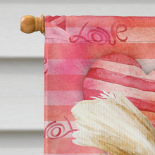Load image into Gallery viewer, Yorkie Yorkshier Terrier Love Flag Canvas House Size CK1389CHF