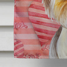 Load image into Gallery viewer, Yorkie Yorkshier Terrier Love Flag Canvas House Size CK1389CHF