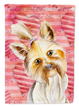Load image into Gallery viewer, Yorkie Yorkshier Terrier Love Garden Flag - Outdoor Decorative Yard Flag CK1389GF