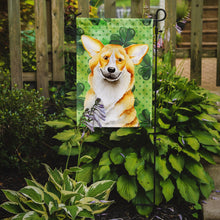 Load image into Gallery viewer, Corgi Shamrocks Garden Flag - Outdoor Decorative Yard Flag CK1397GF