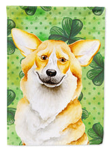 Load image into Gallery viewer, Corgi Shamrocks Garden Flag - Outdoor Decorative Yard Flag CK1397GF