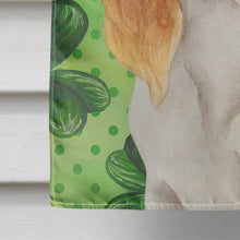 Load image into Gallery viewer, Cavalier Spaniel Shamrocks Flag Canvas House Size CK1398CHF