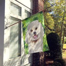 Load image into Gallery viewer, Bichon Frise Shamrocks Flag Canvas House Size CK1402CHF