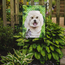 Load image into Gallery viewer, Bichon Frise Shamrocks Garden Flag - Outdoor Decorative Yard Flag CK1402GF