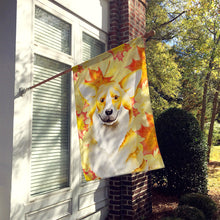 Load image into Gallery viewer, Corgi Fall Flag Canvas House Size CK1404CHF