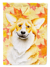 Load image into Gallery viewer, Corgi Fall Flag Canvas House Size CK1404CHF