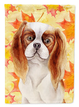 Load image into Gallery viewer, Cavalier Spaniel Fall Flag Canvas House Size CK1405CHF