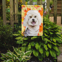 Load image into Gallery viewer, Bichon Frise Fall Garden Flag - Outdoor Decorative Yard Flag CK1409GF